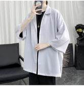 Short Sleeve Loose Casual Men Shirt